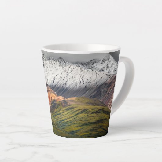 Polychrome berg, Denali NP, Alaska Latte Mok (Rechterhoek)