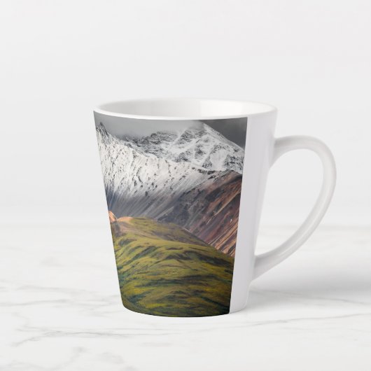 Polychrome berg, Denali NP, Alaska Latte Mok (Rechts)