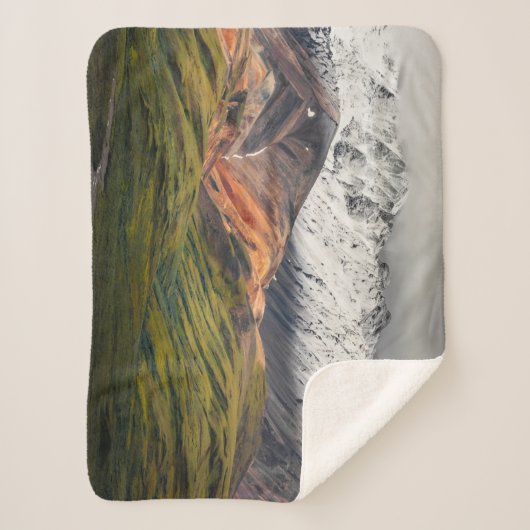 Polychrome berg, Denali NP, Alaska Sherpa Deken (Voorkant)