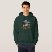 Polychrome Hoodie - Forest Green Front Art (Voorkant volledig)