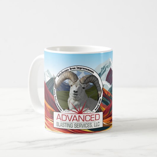 Polychrome Project Bergen en Schapen Mok (Voorkant links)