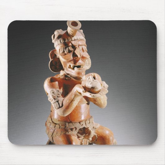 Polychrome tweedelige beeldenboten, misschien muismat (Voorkant)