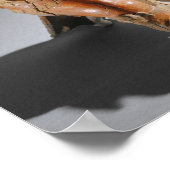 Polychrome tweedelige beeldenboten, misschien poster (Hoek)