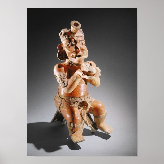 Polychrome tweedelige beeldenboten, misschien poster (Voorkant)