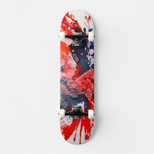 Polychromoptisch #15 door Michael Moffa Skateboard (Voorkant)