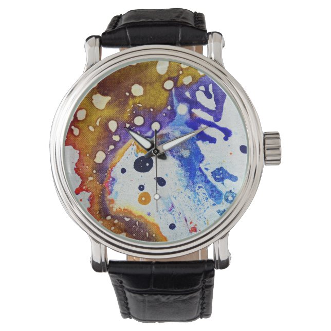 Polychromoptisch #1B door Michael Moffa Horloge (Voorkant)