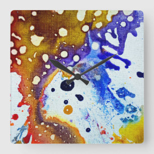 Polychromoptisch #1B door Michael Moffa Vierkante Klok