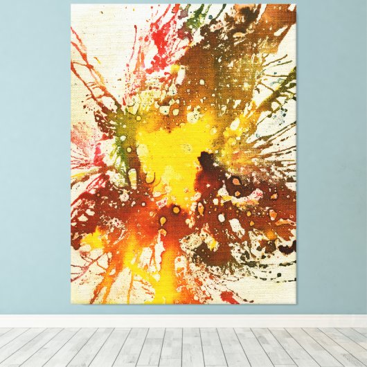 Polychromosoom #10 canvas afdruk (Insitu (Houten vloer))