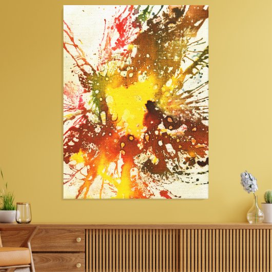 Polychromosoom #10 canvas afdruk (Insitu (Woonkamer))