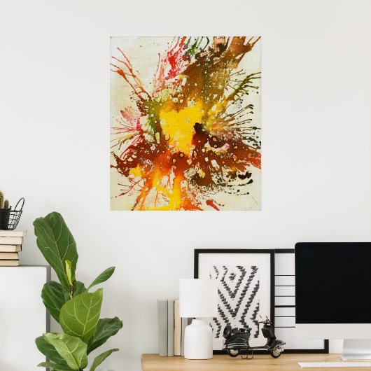 Polychromosoom #10 van Michael Moffa Poster (Thuiskantoor)