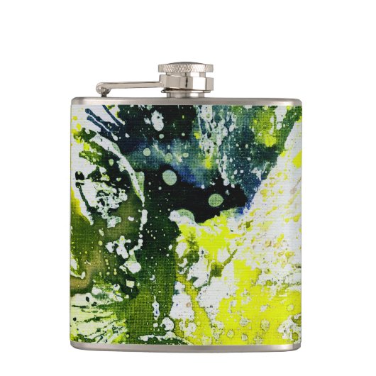 Polychromosoom #12 van Michael Moffa Heupfles (Voorkant)