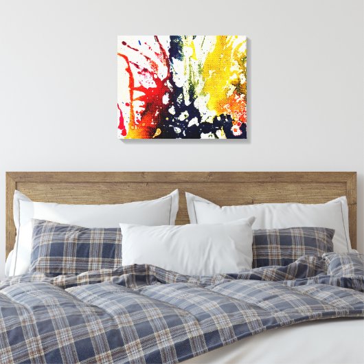 Polychromosoom #13B door Michael Moffa Canvas Afdruk (Insitu (Slaapkamer))