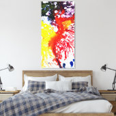 Polychromosoom #13C door Michael Moffa Canvas Afdruk (Insitu (Slaapkamer))