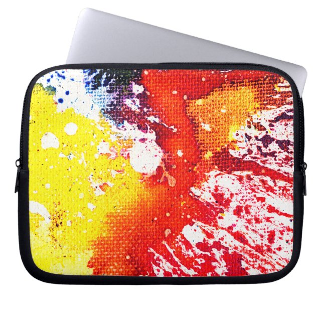 Polychromosoom #13C door Michael Moffa Laptop Sleeve (Voorkant)