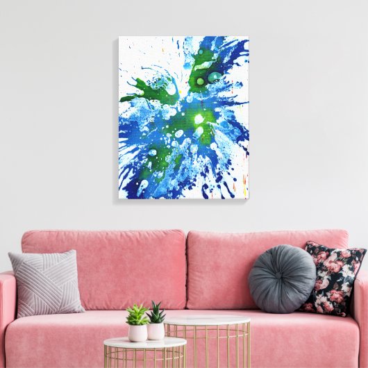 Polychromosoom #14 van Michael Moffa Canvas Afdruk (Insitu (Woonkamer))