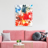 Polychromosoom #16 van Michael Moffa Canvas Afdruk (Insitu (Woonkamer))