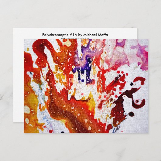 Polychromosoom #1A door Michael Moffa Briefkaart (Voorkant / Achterkant)