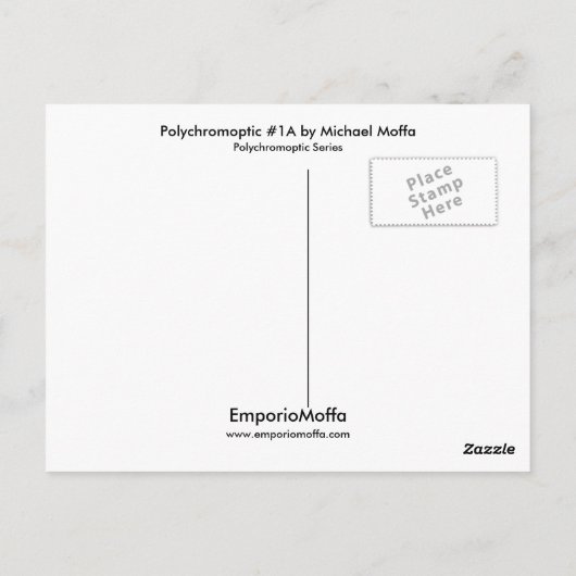 Polychromosoom #1A door Michael Moffa Briefkaart (Achterkant)