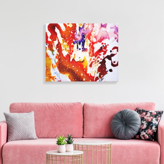 Polychromosoom #1A door Michael Moffa Canvas Afdruk (Insitu (Woonkamer))