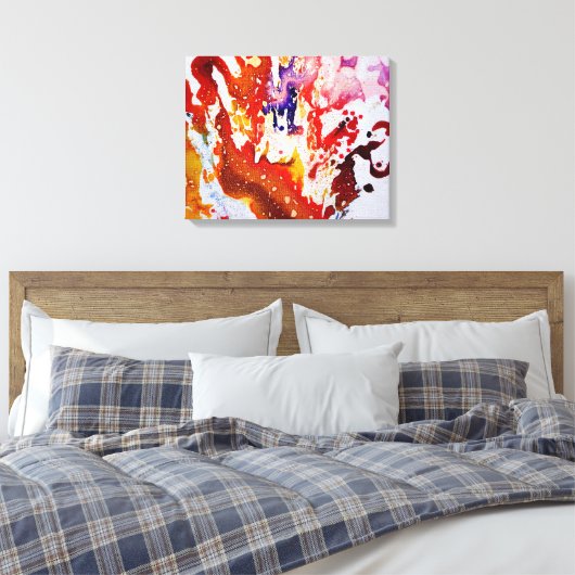 Polychromosoom #1A door Michael Moffa Canvas Afdruk (Insitu (Slaapkamer))