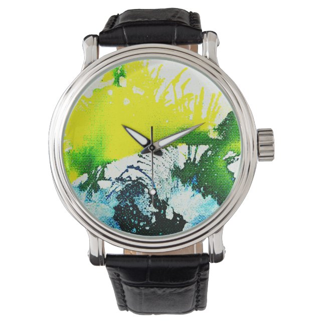 Polychromosoom #2A door Michael Moffa Horloge (Voorkant)