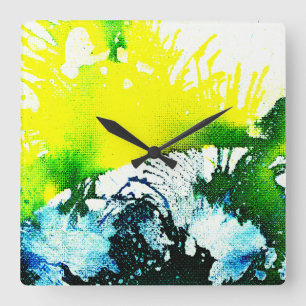 Polychromosoom #2A door Michael Moffa Vierkante Klok