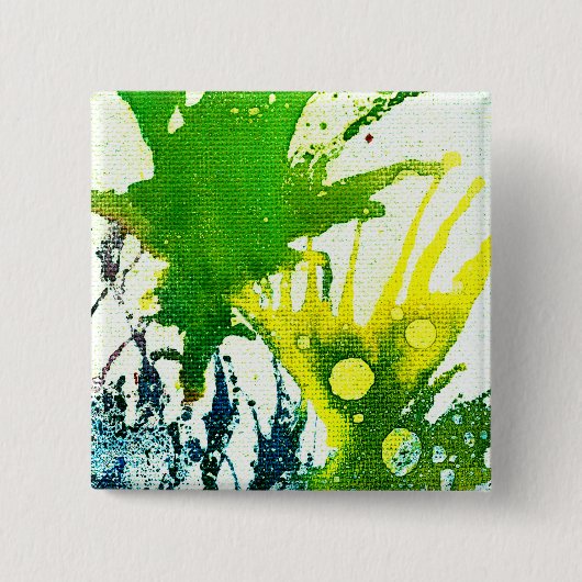 Polychromosoom #2B door Michael Moffa Vierkante Button 5,1 Cm (Voorkant)