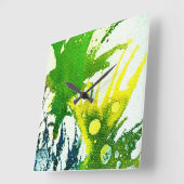 Polychromosoom #2B door Michael Moffa Vierkante Klok (Hoek)