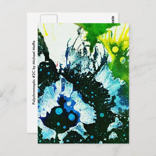Polychromosoom #2C door Michael Moffa Briefkaart (Voorkant / Achterkant)