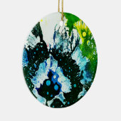 Polychromosoom #2C door Michael Moffa Keramisch Ornament (Rechts)