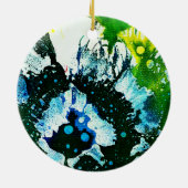 Polychromosoom #2C door Michael Moffa Keramisch Ornament (Achterkant)