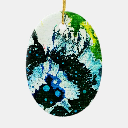 Polychromosoom #2C door Michael Moffa Keramisch Ornament (Voorkant)