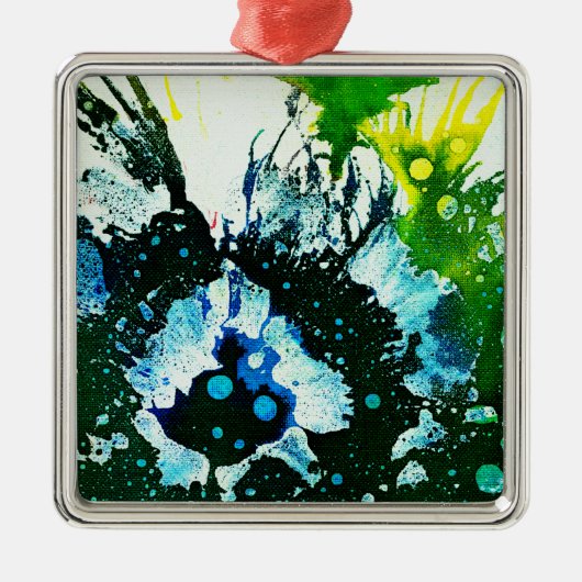 Polychromosoom #2C door Michael Moffa Metalen Ornament (Voorkant)