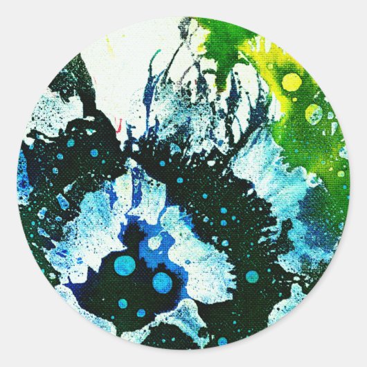 Polychromosoom #2C door Michael Moffa Ronde Sticker (Voorkant)