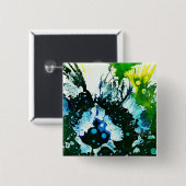 Polychromosoom #2C door Michael Moffa Vierkante Button 5,1 Cm (Voorkant /achterkant)