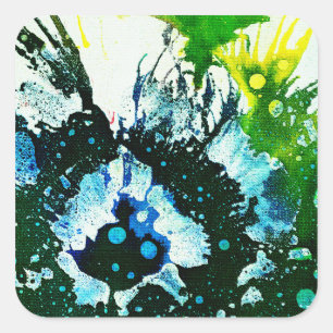 Polychromosoom #2C door Michael Moffa Vierkante Sticker