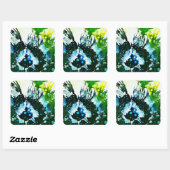 Polychromosoom #2C door Michael Moffa Vierkante Sticker (Vel)