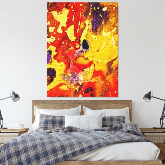 Polychromosoom #3 van Michael Moffa Canvas Afdruk (Insitu (Slaapkamer))