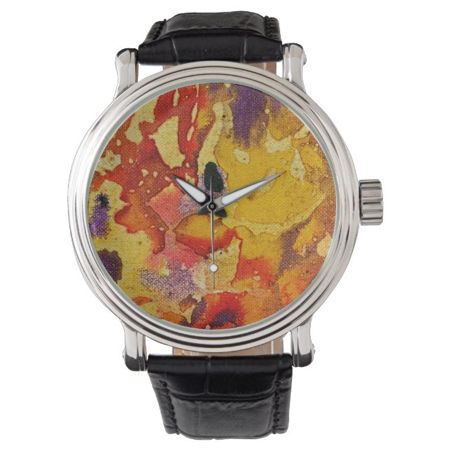 Polychromosoom #3 van Michael Moffa Horloge (Voorkant)