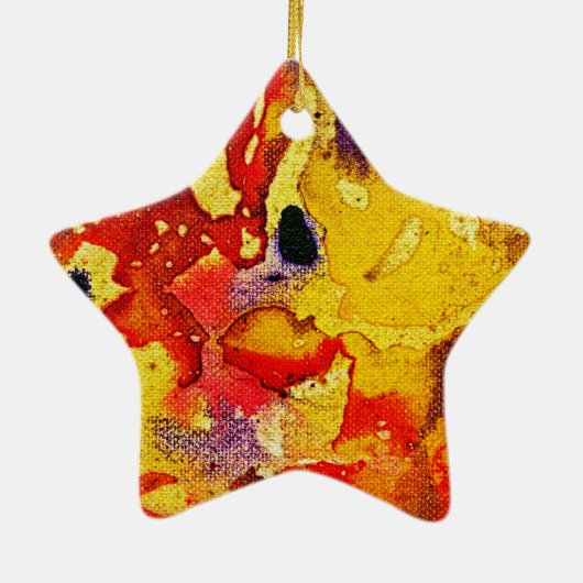 Polychromosoom #3 van Michael Moffa Keramisch Ornament (Achterkant)