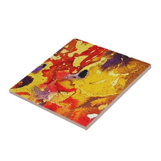 Polychromosoom #3 van Michael Moffa Tegeltje (Zijkant)