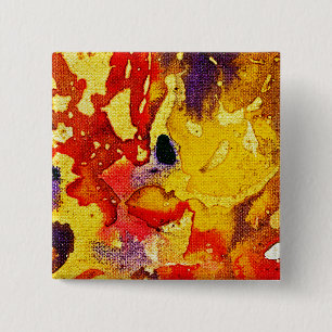 Polychromosoom #3 van Michael Moffa Vierkante Button 5,1 Cm