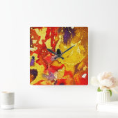 Polychromosoom #3 van Michael Moffa Vierkante Klok (Huis)