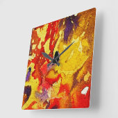 Polychromosoom #3 van Michael Moffa Vierkante Klok (Hoek)