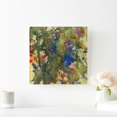 Polychromosoom #6 van Michael Moffa Vierkante Klok (Huis)