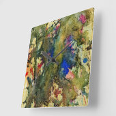 Polychromosoom #6 van Michael Moffa Vierkante Klok (Hoek)