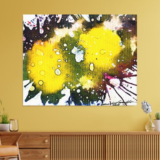 Polychromosoom #7 van Michael Moffa Canvas Afdruk (Insitu (Woonkamer))