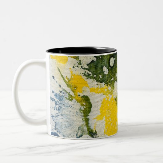 Polychromosoom #8 van Michael Moffa Tweekleurige Koffiemok (Links)