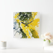 Polychromosoom #8 van Michael Moffa Vierkante Klok (Huis)