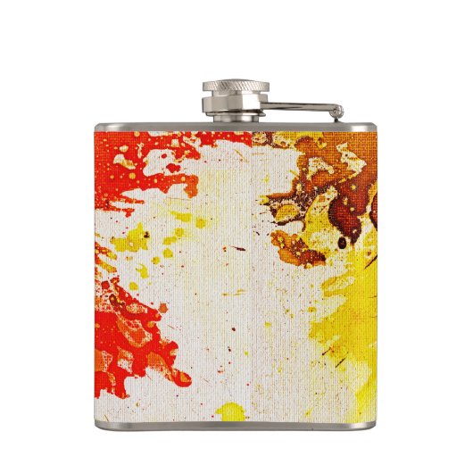 Polychromosoom #9 van Michael Moffa Heupfles (Achterkant)